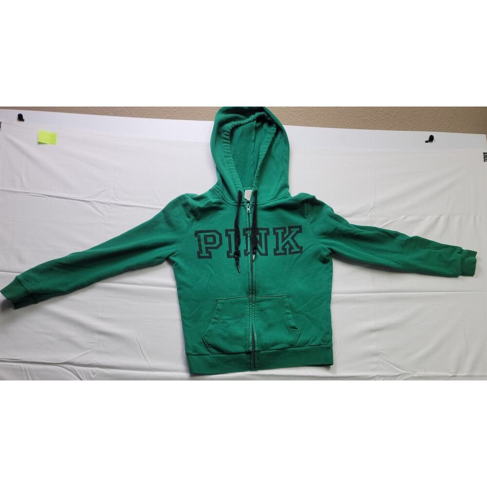 Victoria's Secret Pink Green Hoodie Pullover Sweatshirt S/P/CH/170/88A